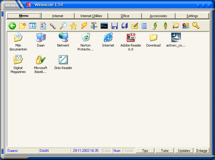 Winuscon Screenshot